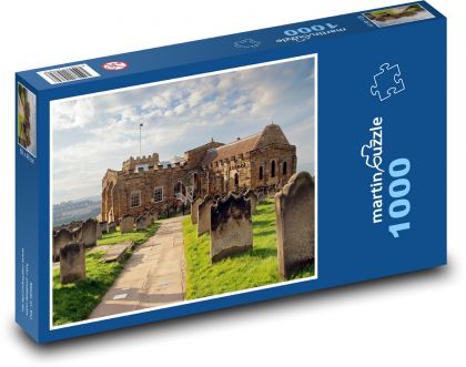 Anglicko - historický kostol - Puzzle 1000 dielikov, rozmer 60x46 cm