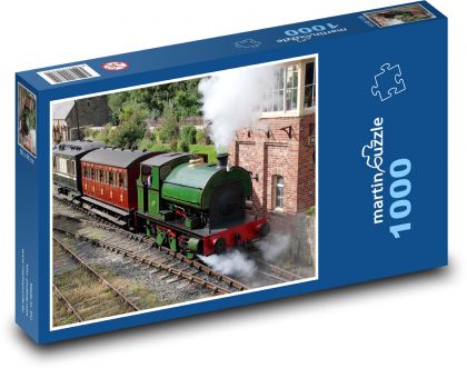Anglicko - parný vlak - Puzzle 1000 dielikov, rozmer 60x46 cm