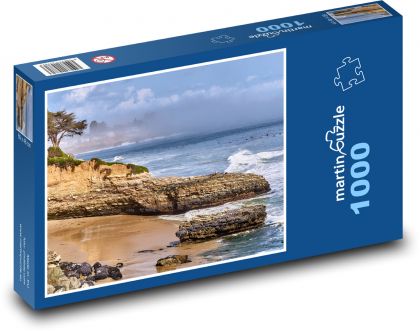 Skalnaté pobřeží - puzzle 1000 dílků