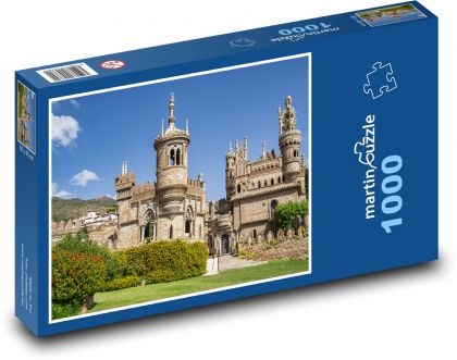 Architektura - hrad, památka - Puzzle 1000 dílků, rozměr 60x46 cm
