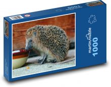Zwierzę - jeż Puzzle 1000 elementów - 60x46 cm