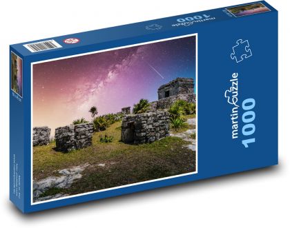 Świątynia Majów - gwiaździste niebo - Puzzle 1000 elementów, rozmiar 60x46 cm