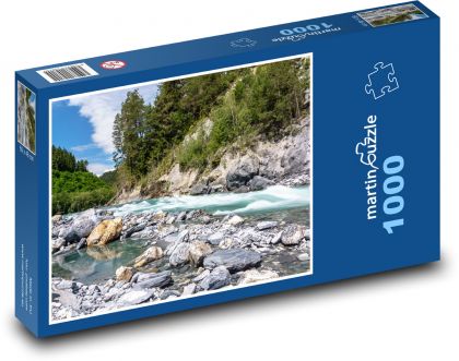 Švýcarsko - Rýnská rokle  - puzzle 1000 dílků