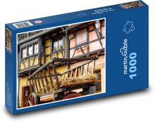 Francie - historické město Puzzle 1000 dílků - 60 x 46 cm