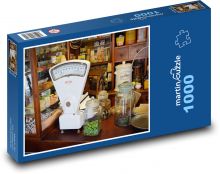 Retro - starý obchodní pult Puzzle 1000 - 60x46 cm