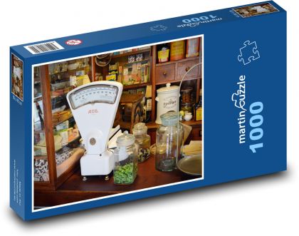 Retro - starý obchodní pult - puzzle 1000 dílků