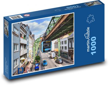 Wuppertal - Visutá dráha - Puzzle 1000 dílků, rozměr 60x46 cm