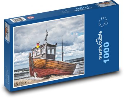 Fishing boat, boat - Puzzle 1000 pieces, size 60x46 cm 
