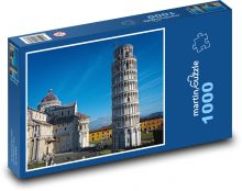 Itálie - Pisa, šikmá věž Puzzle 1000 dílků - 60 x 46 cm