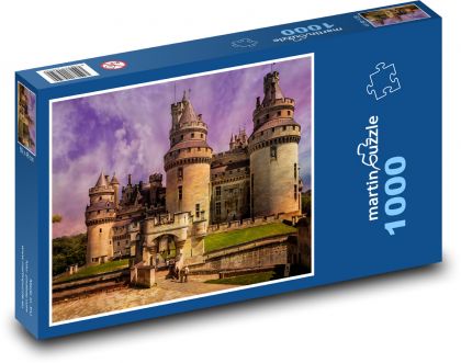 Francja - Zamek Pierrefonds - Puzzle 1000 elementów, rozmiar 60x46 cm