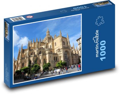 Španělsko - palác, katedrála - Puzzle 1000 dílků, rozměr 60x46 cm