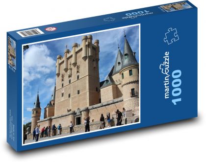 Španělsko - Segovia - Puzzle 1000 dílků, rozměr 60x46 cm