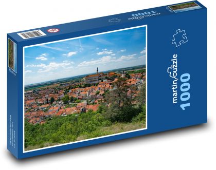 Mikulov - hrad, Česká republika - Puzzle 1000 dílků, rozměr 60x46 cm