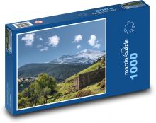 Landschaft unter dem Schnee - Natur, Bergsteigen Puzzle 1000 Teile - 60 x 46 cm