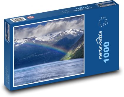 Norway - Fjords, rainbow - Puzzle 1000 pieces, size 60x46 cm 