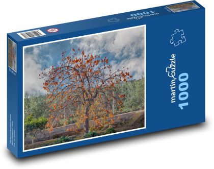 Kaki - ovocie, strom - Puzzle 1000 dielikov, rozmer 60x46 cm