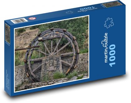 Młyn - woda, struktura wody - Puzzle 1000 elementów, rozmiar 60x46 cm