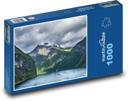 Norsko - příroda, Fjordy - Puzzle 1000 dílků, rozměr 60x46 cm