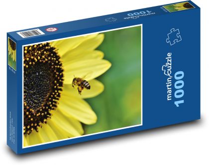 Bestäubung einer Blume - Biene, Blütenblätter - Puzzle - 1000 Teile