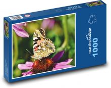 Babočka bodliaková - motýľ, hmyz Puzzle 1000 dielikov - 60 x 46 cm