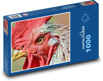 Rooster - poultry, farm animal - Puzzle 1000 pieces, size 60x46 cm 