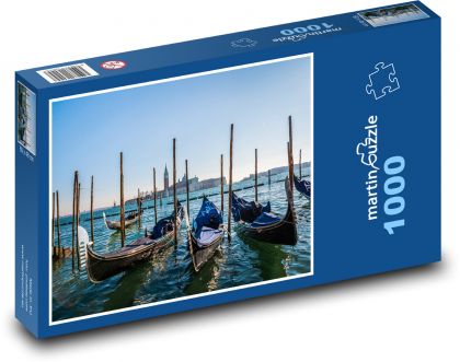 Venice - gondola, boats - Puzzle 1000 pieces, size 60x46 cm 