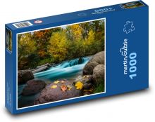 Jeseň, rieka, les Puzzle 1000 dielikov - 60 x 46 cm 
