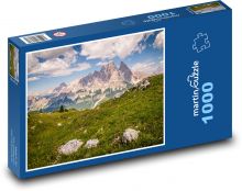 Itálie - hory, příroda Puzzle 1000 dílků - 60 x 46 cm