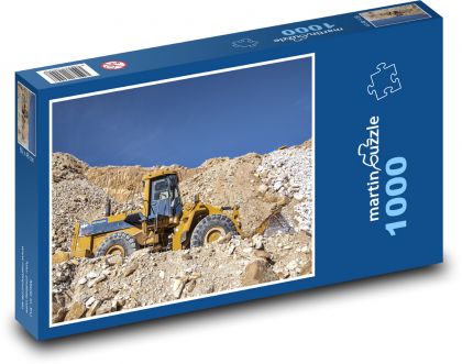Nakladač - stroj, lom - Puzzle 1000 dielikov, rozmer 60x46 cm