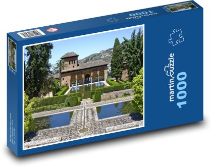 Španielsko - park, pevnosť - Puzzle 1000 dielikov, rozmer 60x46 cm