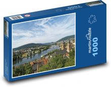 Bavaria, river, city Puzzle 1000 pieces - 60 x 46 cm 