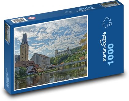 Rožmberk nad Vltavou - Česká Republika - Puzzle 1000 dielikov, rozmer 60x46 cm