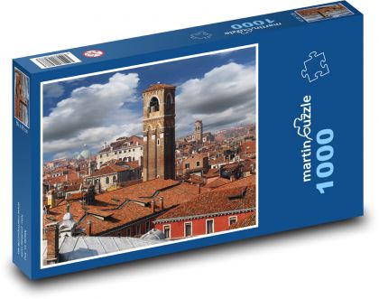 Włochy - miasto, architektura - Puzzle 1000 elementów, rozmiar 60x46 cm