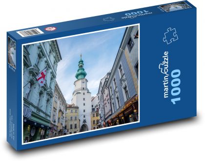 Městská věž - Pressburg, Bratislava - Puzzle 1000 dílků, rozměr 60x46 cm