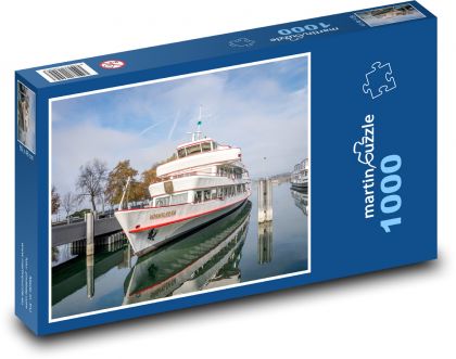 Loď - Bodamské jezero, lodní doprava  - Puzzle 1000 dílků, rozměr 60x46 cm