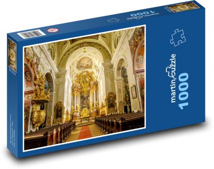 Katedrála - kostel, oltář - Puzzle 1000 dílků, rozměr 60x46 cm