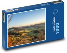 Mühlviertel - wzgórza, lasy Puzzle 1000 elementów - 60x46 cm