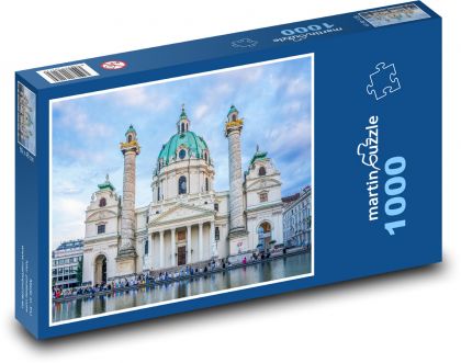 Vídeň - Rakousko, katedrála - Puzzle 1000 dílků, rozměr 60x46 cm