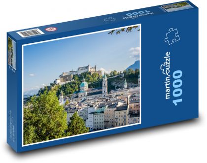 Salzburg - Rakousko, město - Puzzle 1000 dílků, rozměr 60x46 cm
