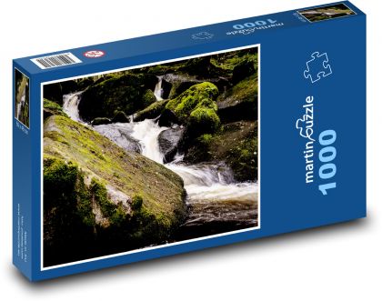 Rieka v lese - príroda, stromy - Puzzle 1000 dielikov, rozmer 60x46 cm