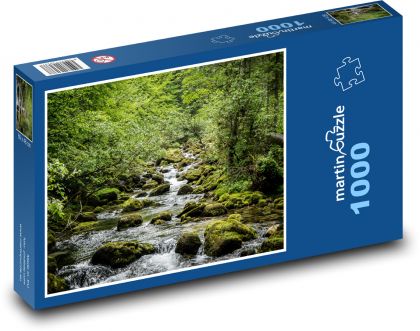 Divoká voda - tok, příroda - Puzzle 1000 dílků, rozměr 60x46 cm