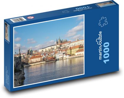 Praha - Karlův most, Česká republika - Puzzle 1000 dílků, rozměr 60x46 cm