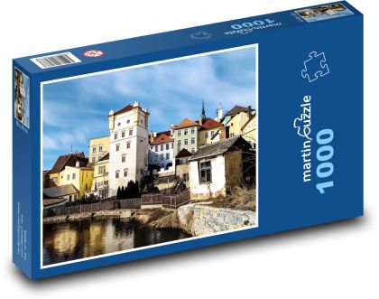 Jindřichův Hradec - Südböhmen, Häuser - Puzzle - 1000 Teile