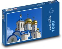 Zvonice - kopule, církev  Puzzle 1000 dílků - 60 x 46 cm