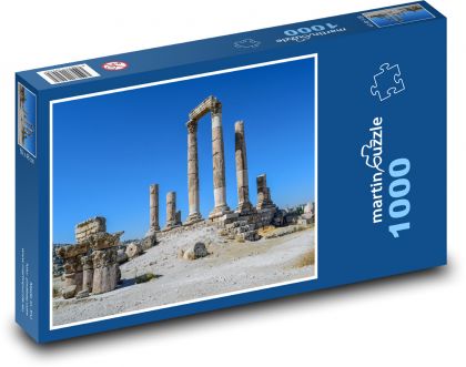 Świątynia Herkulesa - miejsce historyczne, filary - Puzzle 1000 elementów, rozmiar 60x46 cm