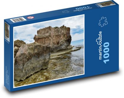 Skála - krajina, moře - Puzzle 1000 dílků, rozměr 60x46 cm