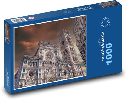 Florentská katedrála - Itálie, Gotická architektura - Puzzle 1000 dílků, rozměr 60x46 cm
