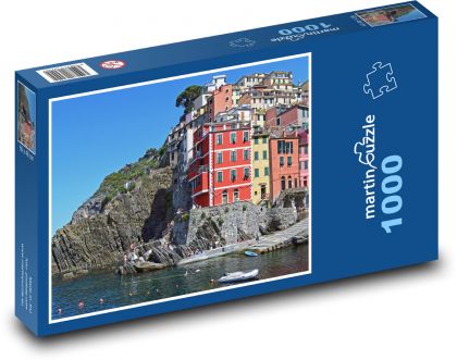 Cinque Terre - Itálie, vesnice  - Puzzle 1000 dílků, rozměr 60x46 cm