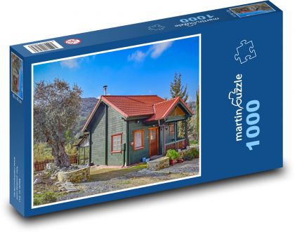 Dom na wsi - domek, dom - Puzzle 1000 elementów, rozmiar 60x46 cm