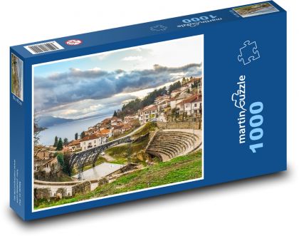 Ohrid - severná Macedónsko, architektúra - Puzzle 1000 dielikov, rozmer 60x46 cm